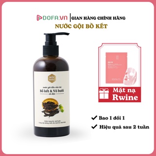 [ Giảm Rụng Tóc ] Nước Gội Bồ Kết Vỏ Bưởi Mộc Nhu 300ML Tặng Mặt Nạ Dưỡng Da