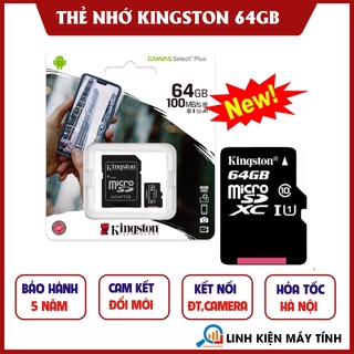 Thẻ nhớ Kingston 64GB Micro SD Class 10 - Bảo hành 5 năm !!!