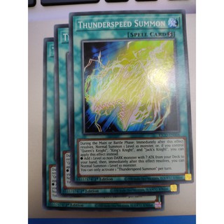 [Yugioh Funny Shop] Thẻ bài Thunderspeed Summon - KICO-EN006 - Super Rare 1st Edition