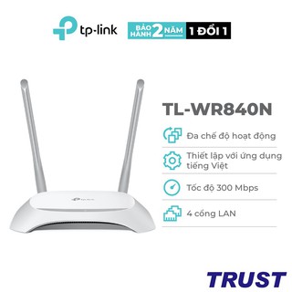 TP-Link N 300Mbps Bộ phát wifi không dây (Thiết bị mạng) - TL-WR840N - Hàng Chính Hãng