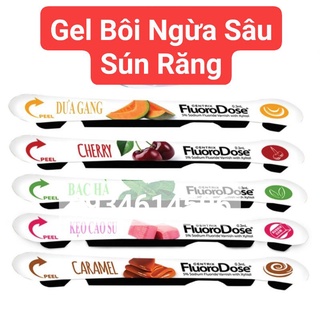 (Hàng Mới) GEL BÔI VECNI FLOURODOSE NGỪA SÂU SÚN RĂNG VỊ NGỌT THƠM KHÔNG CẦN CÁCH LY NƯỚC BỌT