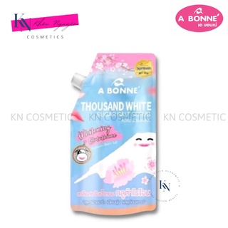 Muối Tắm Thái Lan A Bonne' Thousand White Sugar Salt Scrub Muối Tắm Trắng Da Hương Hoa Hồng Và Hoa Anh Đào Túi 350gr