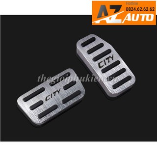 Bộ ốp bọc chân ga, chân phanh -Honda City 2015-2022( hàng cao cấp)