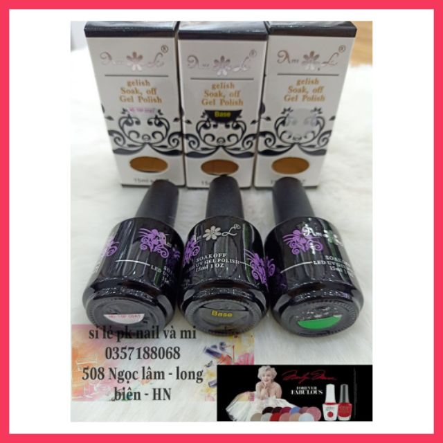 Top,base, dày móng gelish