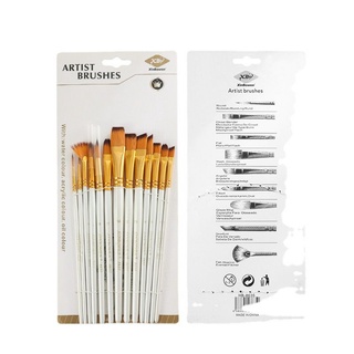 Bộ 13 cọ vẽ chuyên nghiệp Keepsmilling - dùng cho màu nước/bột/sơn acrylic