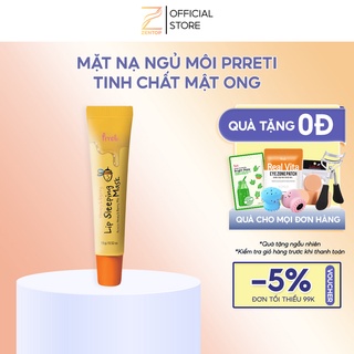 Mặt nạ ngủ - son dưỡng môi Prreti mật ong cấp ẩm làm hồng môi đàn hồi tự nhiên 15g Zentop