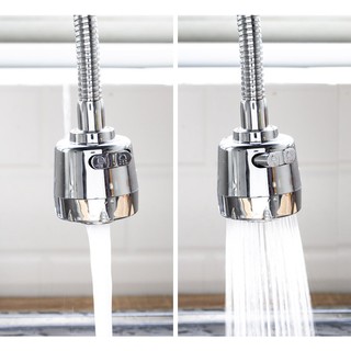 Đầu Vòi Tăng Áp Bồn Rửa Bát Inox Xoay 360 Nhiều Chế Độ Điều Chỉnh-18Cm