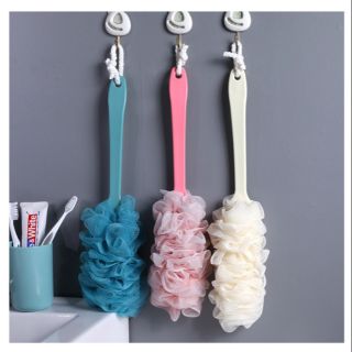 Cây cọ lưng kèm bông tắm