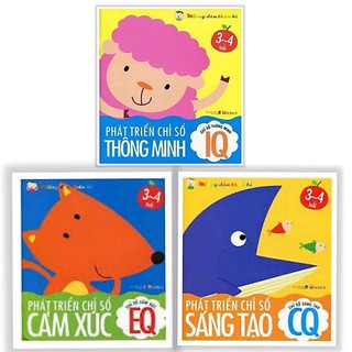 Sách - Combo 3 cuốn Phát Triển Chỉ Số Thông Minh 3-4 Tuổi