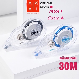 (Hỏa Tốc) Combo 2 bút xoá băng Deli cỡ lớn dài 30m , Bút xoá giấy ,băng xoá giấy Deli cỡ đại 30m x 5m , công nghệ Nhật