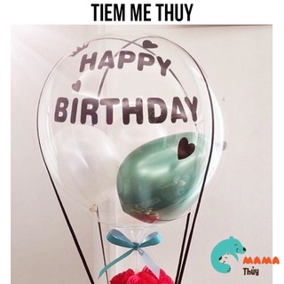 Decal chữ HAPPY BIRTHDAY trang trí bóng jumbo