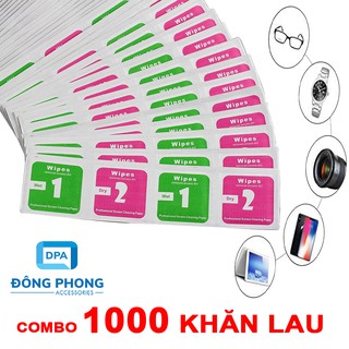 Bộ 1000 Khăn Lau Lens, Vệ Sinh Điện Thoại, Cường Lực, Máy Tính, Máy Ảnh, Mắt Kính Tiện Lợi