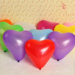 10 bóng tim nhí 6" (17cm)  đủ màu