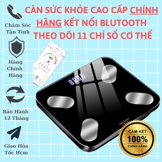 Cân Y Tế Thông Minh Điện Tử Kết Nối Bluetooth Kết Hợp Phân Tích Chỉ Số Cơ Thể Thay Pin AAA [Chính Hãng]