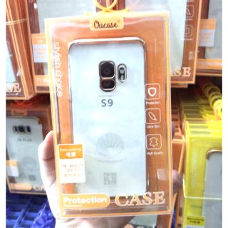 Ốp dẻo Ou case Galaxy S9 viền xi mạ Crow chính hãng