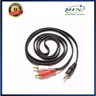 Dây Loa 1 đầu 3.5 ra 2 bông sen dài 1.5m
