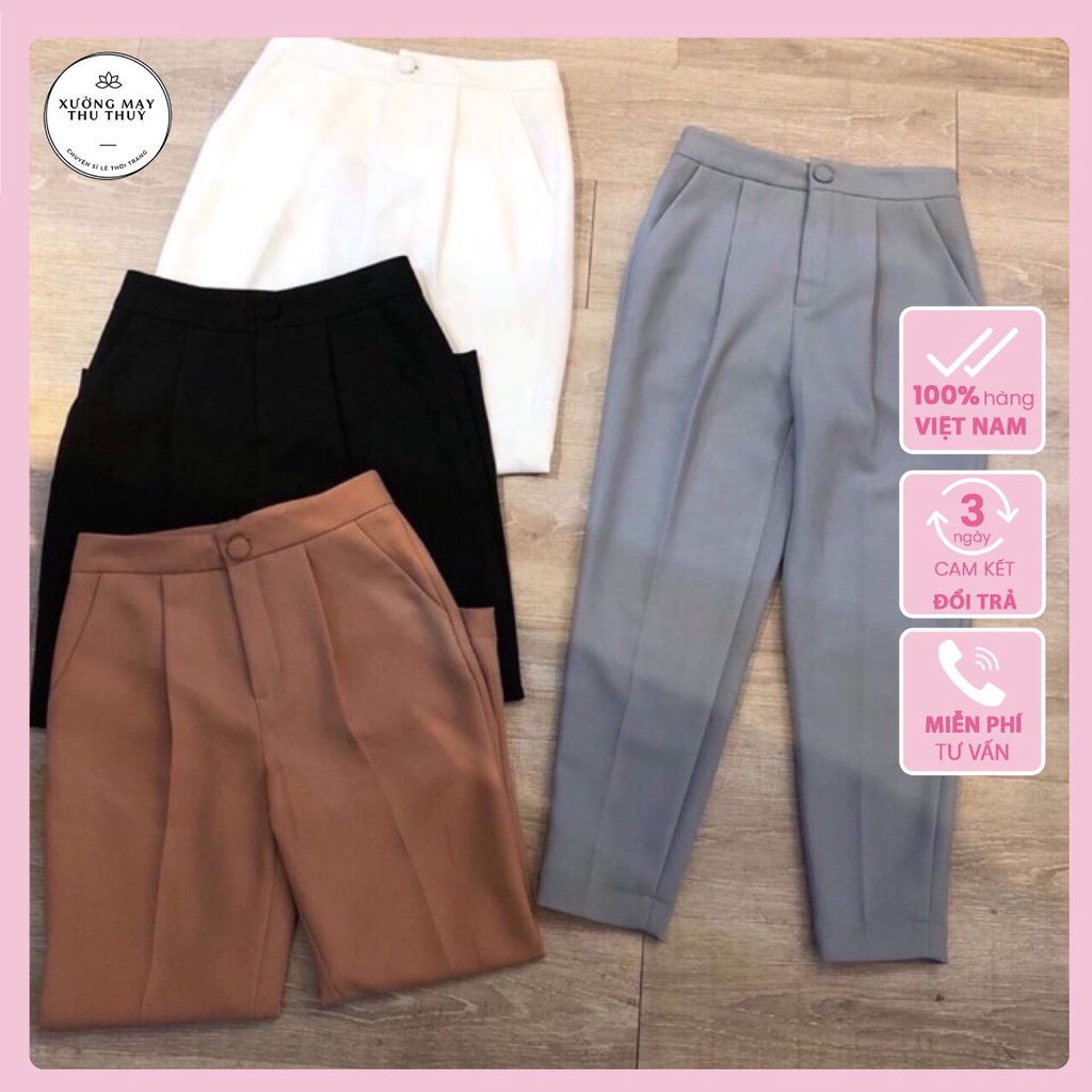 Quần baggy cúc bọc