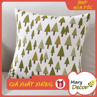 Gối tựa sofa Mary Decor - họa tiết Cây thông G-D07