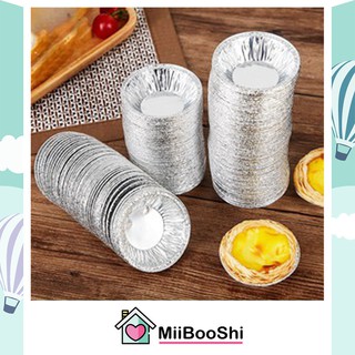 Giấy bạc đế bánh tart trứng bánh kem pateso giấy bạc nướng thức phẩm khuân nhôm nướng bánh MiibooShi MB32