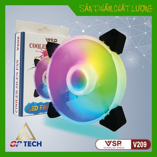 FAN CASE V209 LED tự chuyển màu không cần HUB