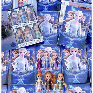 Set 6 búp bê công chúa Elsa và Anna đồ chơi cho bé
