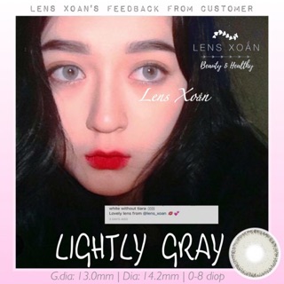 ÁP TRÒNG LIGHTLY GRAY( LENS TOWN) | LENS XOẮN