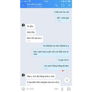 combo 30 túi to 20 túi nhỏ như ib
