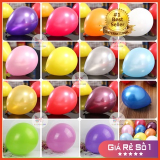 Sỉ 100 bong bóng nhũ size lớn 10 inch - bong bóng trang trí sinh nhật, đám cưới, thôi nôi, sự kiện