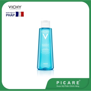 Nước hoa hồng làm mát &amp; giữ ẩm cho da hỗn hợp da dầu Vichy Aqualia Thermale Refreshing Water Sensitive Skin 200ml