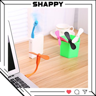 Quạt Mini Cổng USB 2 Cánh Tháo Rời - Giao Màu Ngẫu Nhiên [Shappy Shop]
