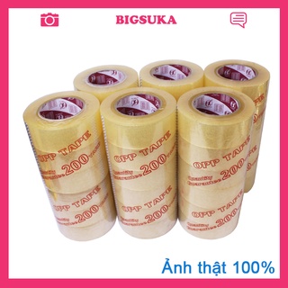 Băng keo trong 200yads 4.8cm dán thùng - Độ dính 45 BIGSUKA
