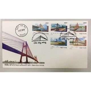 Tem sưu tập MS 1110 FDC Tem Việt Nam Cầu dây văng 2019
