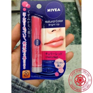 Son dưỡng môi Nivea Natural Color Bright Up SPF Nhật bản