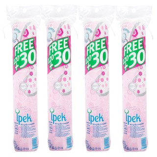 [Mã FMCGMALL -8% đơn 250k] Combo 4 gói bông tẩy trang Ipek 150 miếng ( 4 x 150 miếng)