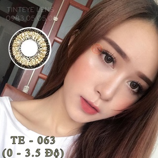 Kính Áp Tròng Tinteye Lens TE-063 Nâu Mật Ong