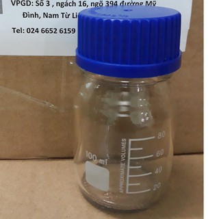 Chai thủy tinh trung tính 100ml