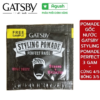 Pomade vuốt tóc nam gốc nước Gatsby Styling Pomade Perfect Raise giữ nếp lâu dễ gội sạch