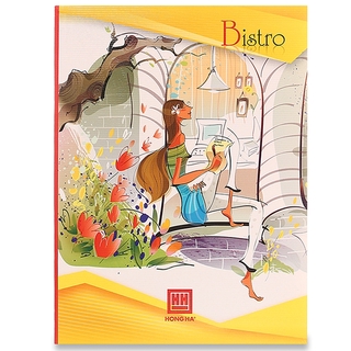 Vở Class Bistro - 4 Ly Ngang 200 Trang - Hồng Hà 0403 - Màu Vàng