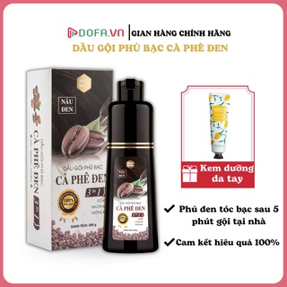 Combo Dầu Gội Phủ Bạc Cà Phê Đen và Serum Cỏ Mực Mộc Nhu Phủ Đen Tóc Bạc Sau 5 phút Gôi Tại Nhà Kích Thích Mọc Tóc Đen