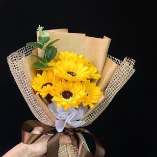 [Quà Tặng] Bó hoa sáp hướng hương phong cách Hàn Quốc - Quà tặng sinh nhật, hội nghị, sự kiện, phụ nữ, lưu niệm, nowship