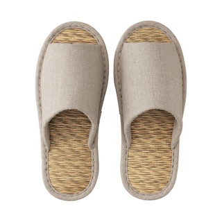 Muji Dép Cói Igusa Hở Mũi Linen Dệt Trơn