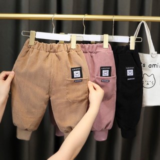 Quần Jogger Nhung Tăm Ấm Áp Mùa Đông Cho Bé