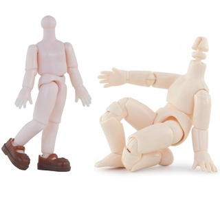 Cơ thể Da Trắng búp bê 14 khớp, OB - 14 point doll 11 cm, 18 cm OB white body
