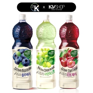 Nước Ép Trái Cây Vị Nho Việt Quất Cherry Hàn Quốc Woongjin 1.5L