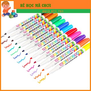 Bút viết bảng trắng 12 màu sắc chất lượng cao