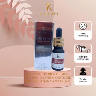 Serum Loại Bỏ Mụn đầu đen, bã nhờn, da sần vỏ cam, mờ vết thâm nám, tái tạo da, dưỡng trắng da-Detox Acnes Karmel(Kamel)