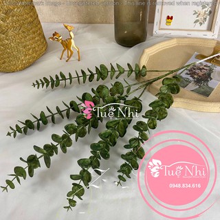 Cành Lá Giả / CÀNH LÁ TÁO NHỰA PVC CAO CẤP 5 NHÁNH, DÀI 85CM, 6MÀU.