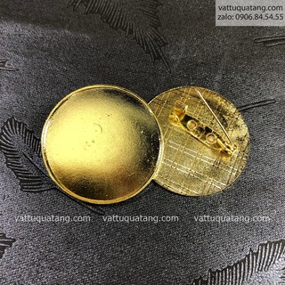 Phôi huy hiệu kim loại tròn - kim cài