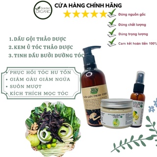 DẦU GỘI THẢO DƯỢC - KEM Ủ - TINH DẦU XỊT DƯỠNG TÓC | PHỤC HỒI TÓC HƯ TỔN -GIẢM GÀU NGỨA - SUÔN MƯỢT - MỌC TÓC