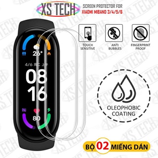 Bộ 2 miếng dán màn hình Xiaomi Miband 3 Xiaomi Miband 4 Xiaomi Miband 5 Xiaomi Miband 6